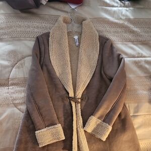 Women's Brown Shearling Coat